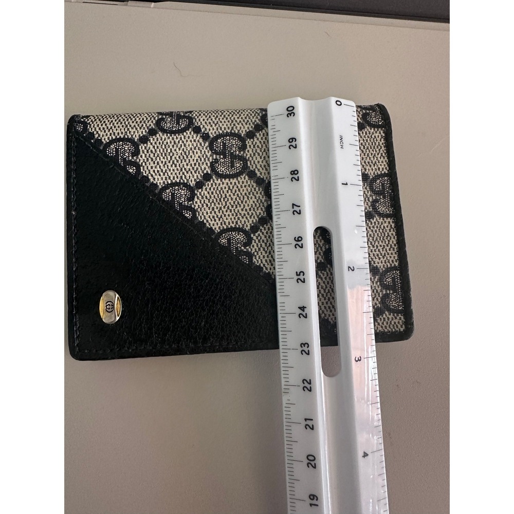 Vintage Gucci Accessory Collection Navy GG Supreme Monogram Card Holder Wallet - Picture 5 of 11
